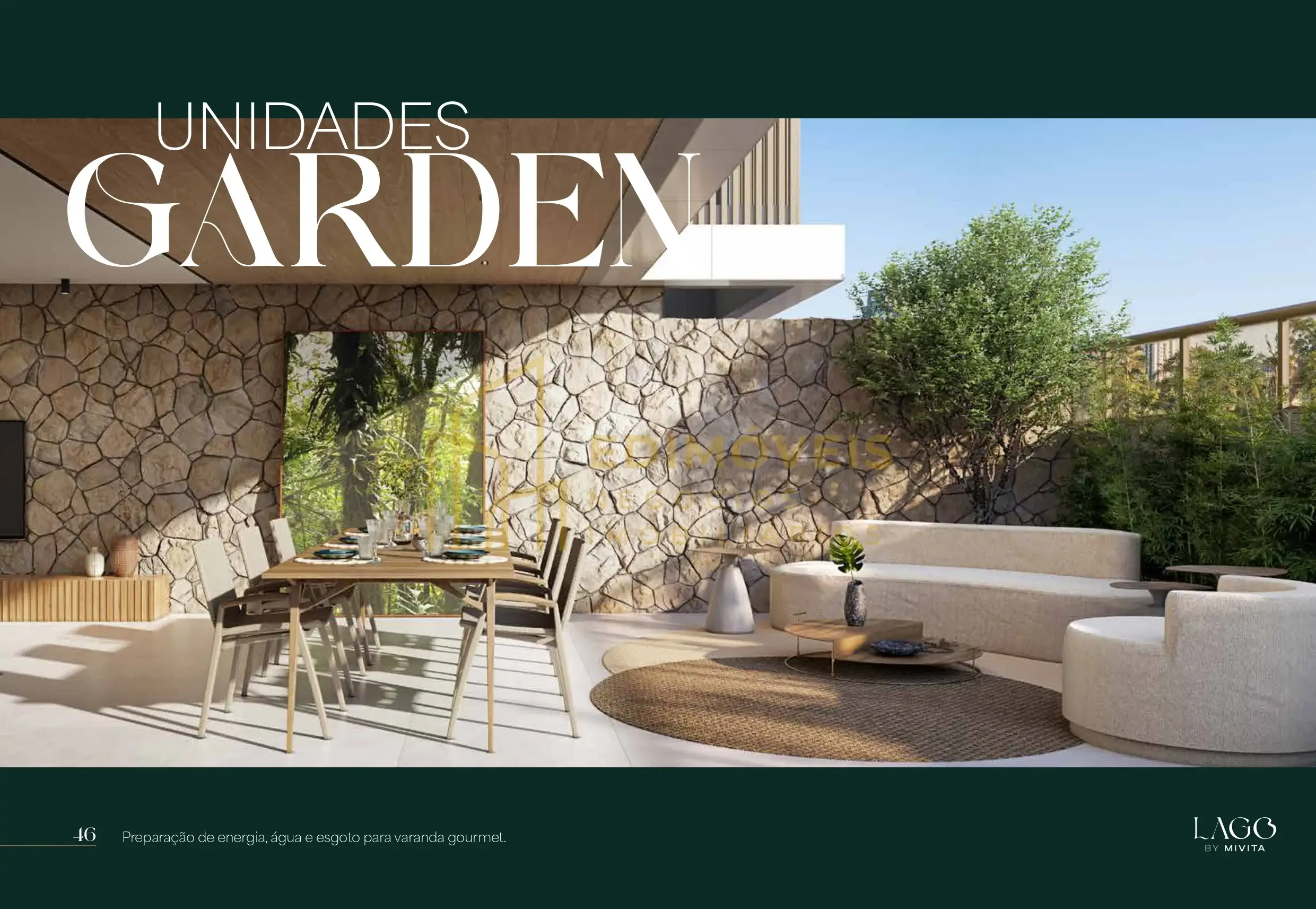 Imagem 1 de Viva no ULTIMO Garden espaçoso no Lago by Mivita, conforto de casa com segurança de prédio
