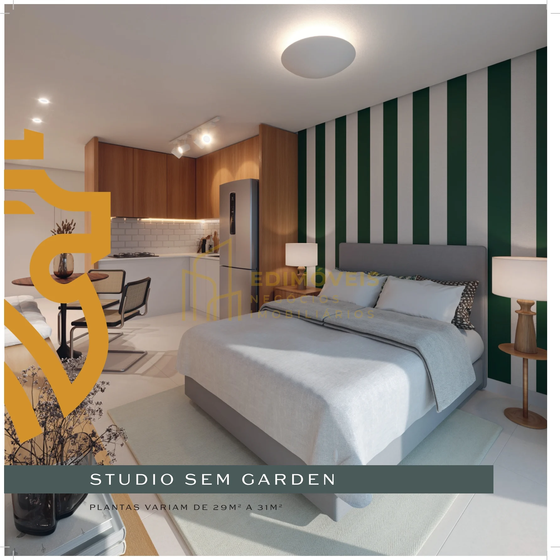 Imagem 1 de Studio Moderno de 54 m² em Jardim Camburi: Conforto, Praticidade e Localização - ARIAH Res.