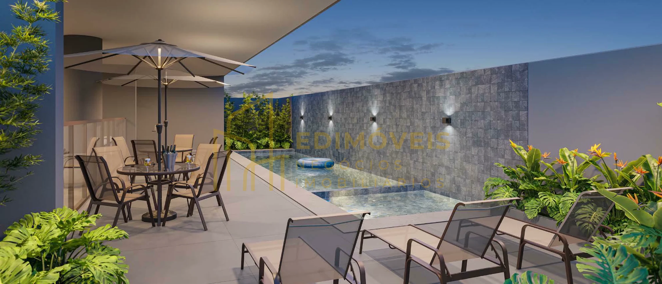Imagem 1 de Apartamento com 2 suítes em Itaparica com lazer completo e até 2 vagas no DUE Home e Living